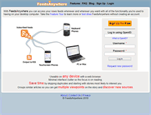 Tablet Screenshot of feedsanywhere.com